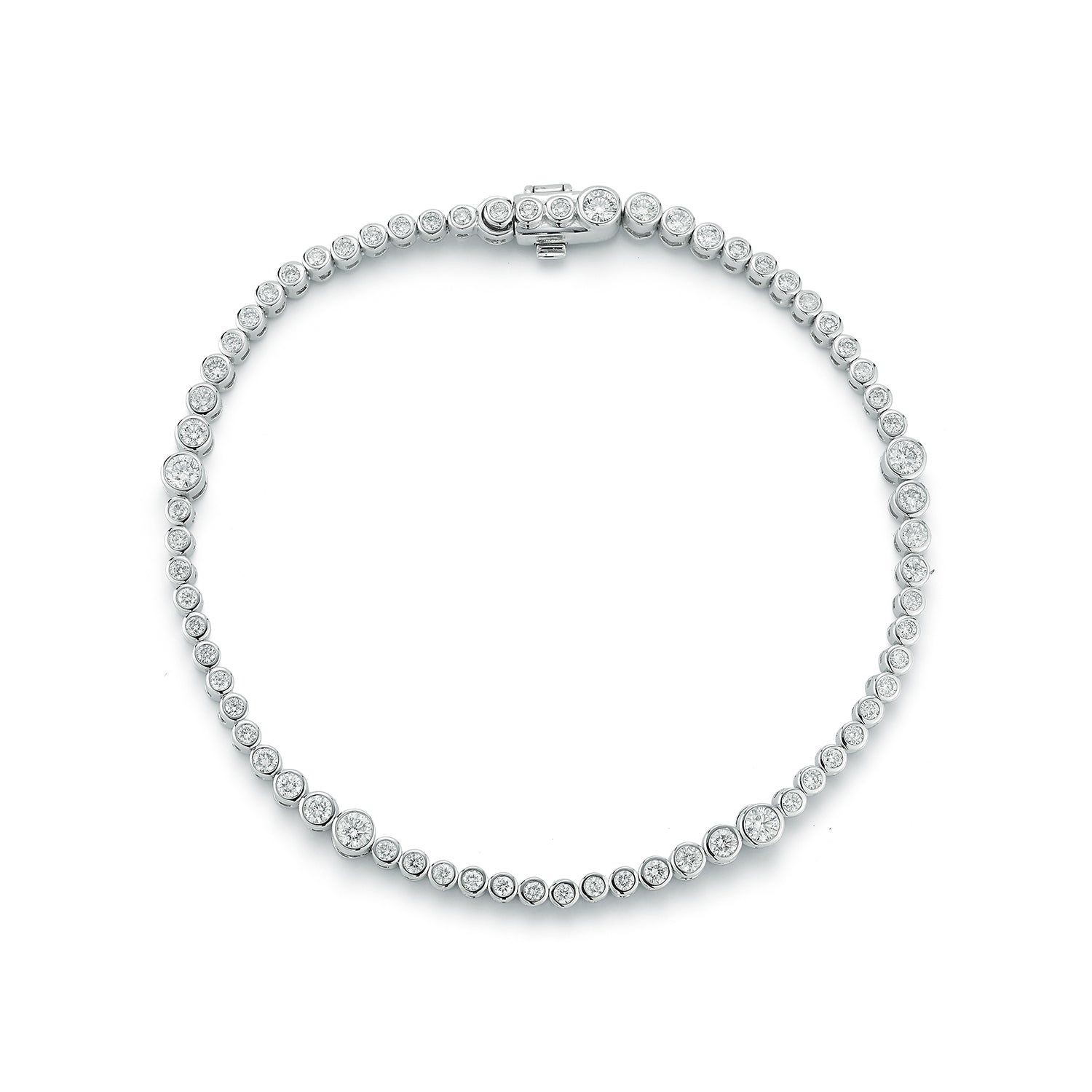 Rainsun Tennis Bracelet in White Gold - Diamond Tennis Bracelets - ONDYN