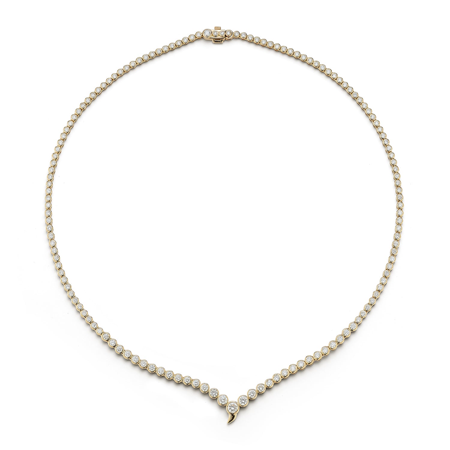 Zen Riviere Necklace - Diamond Tennis Necklaces - ONDYN