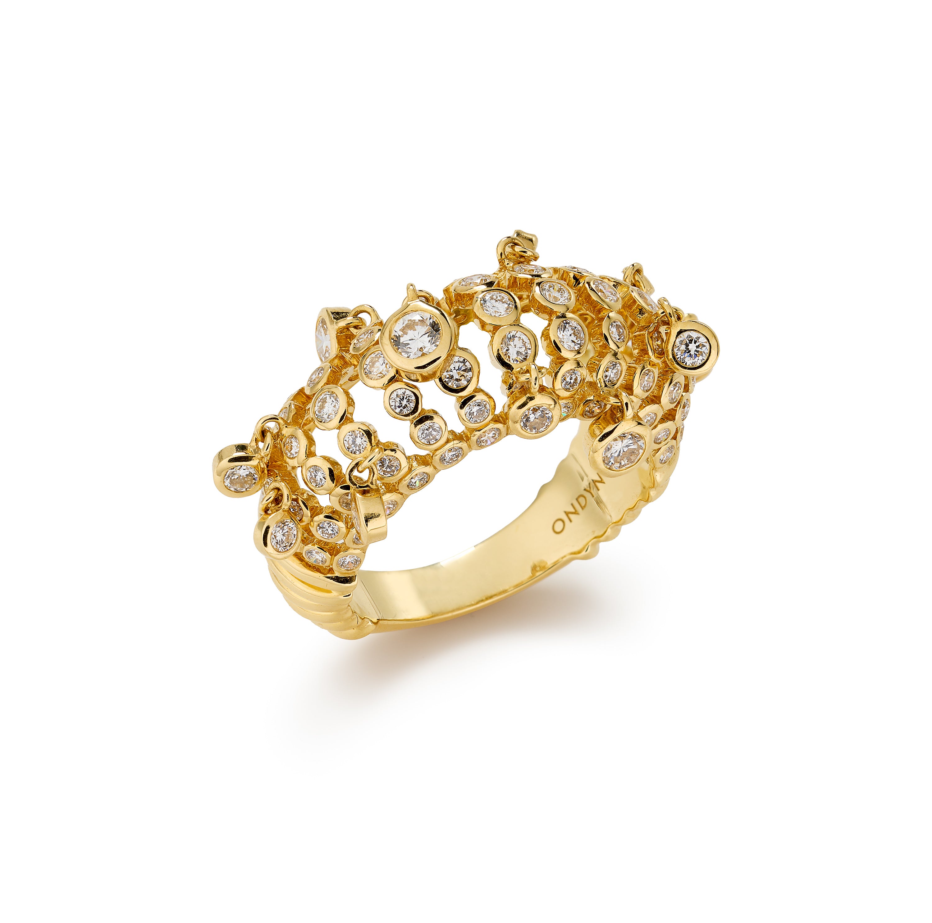 DIAMOND CONFETTI DOME RING