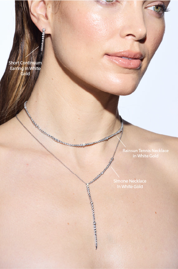 RAINSUN TENNIS NECKLACE (WG)