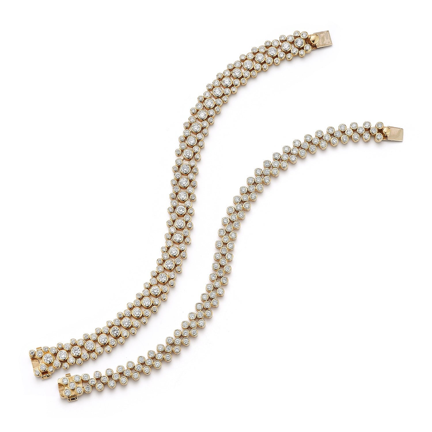 Grand Chequer Tennis Bracelet - Diamond Tennis Bracelets - ONDYN