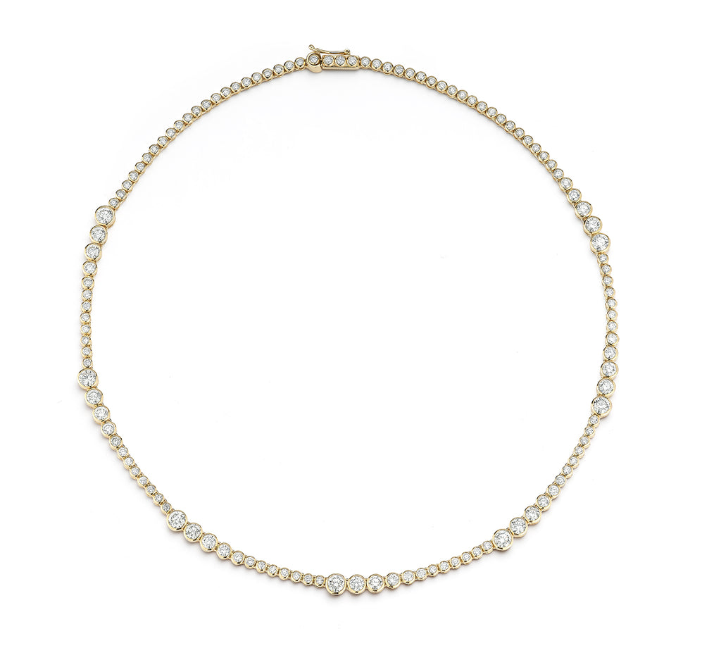 Grand Rainsun Tennis Necklace - Diamond Tennis Necklaces - ONDYN