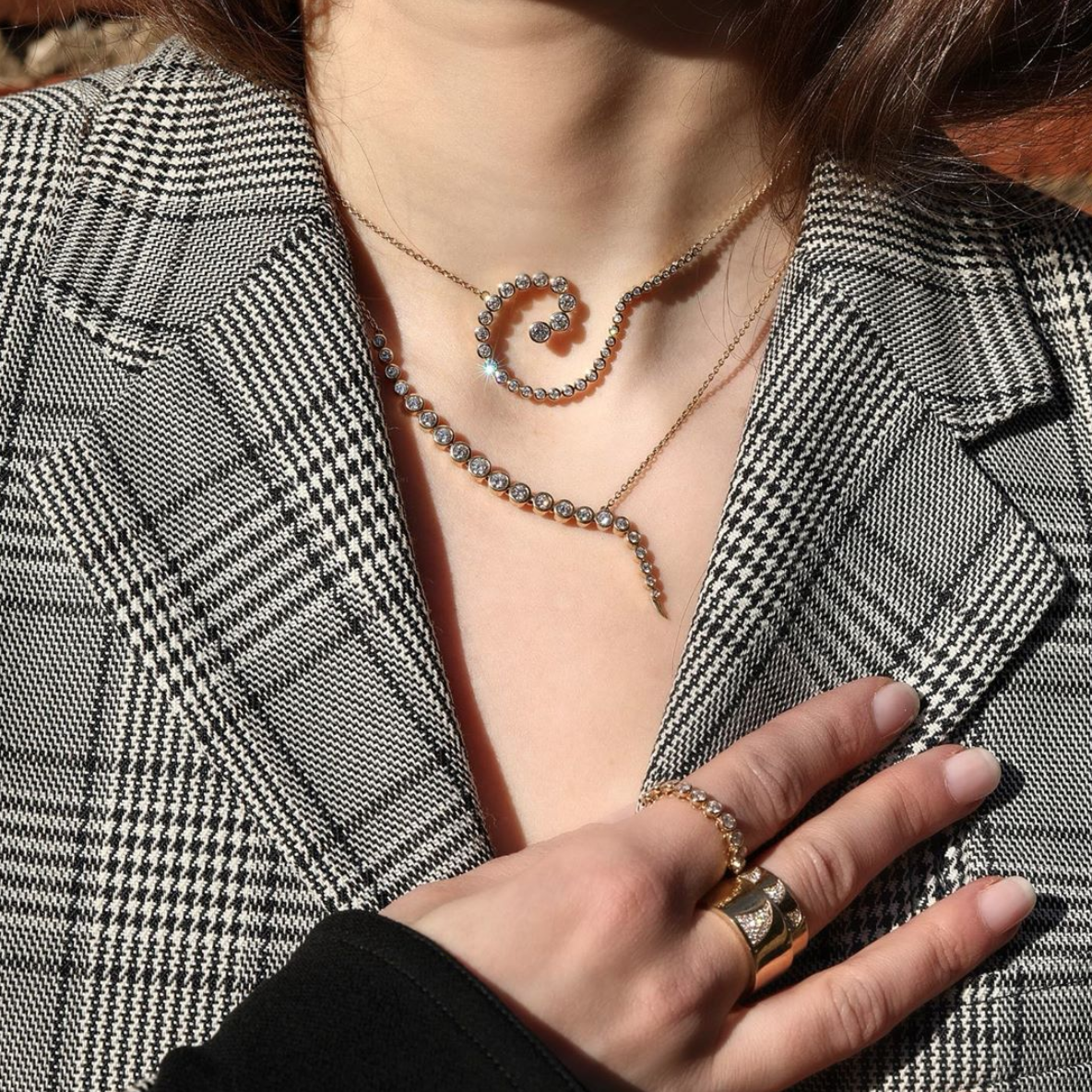 Large Spiralis Pendant Necklace